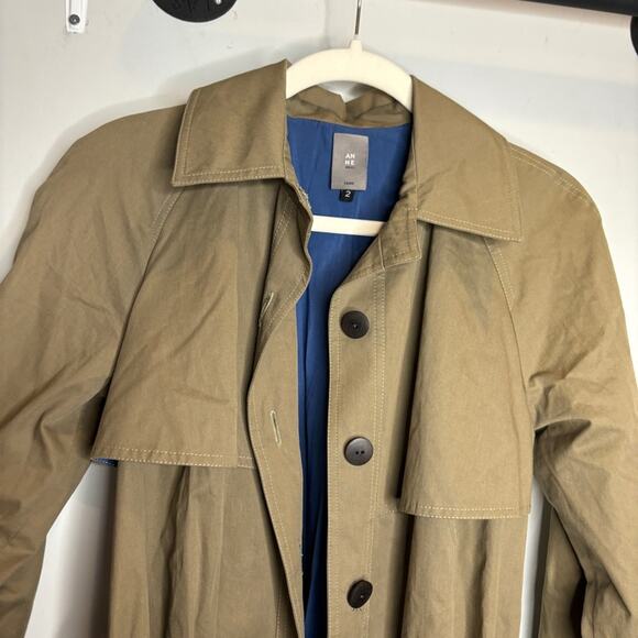 Anne Willi Paris Cotton Trench Coat Tan - Picture 5 of 13